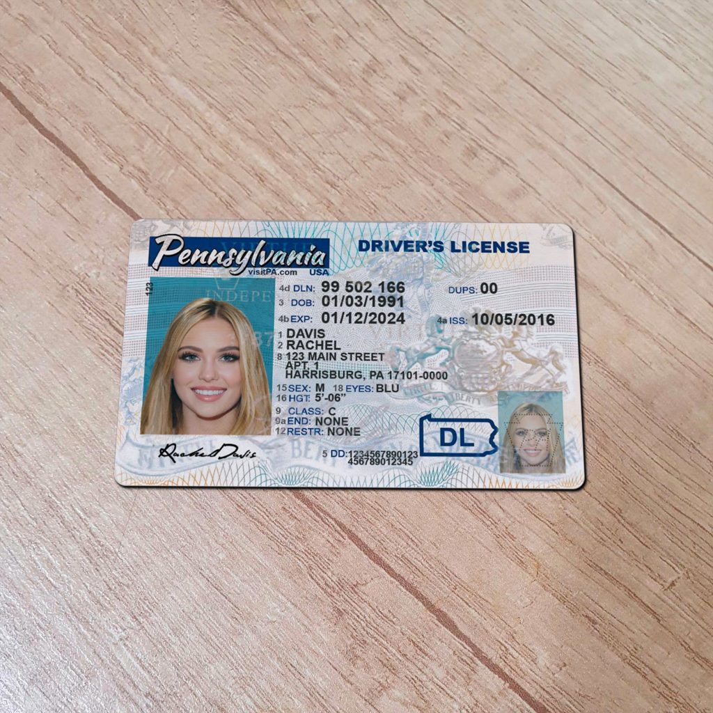 Pennsylvania Id License Example.pdf Pennsylvania Driver License Template PSD – Editable Classic ID for ...