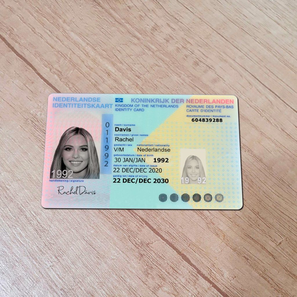 Netherlands ID Card Template | Editable Digital Version