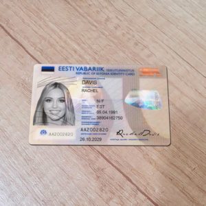 Estonia ID Card template