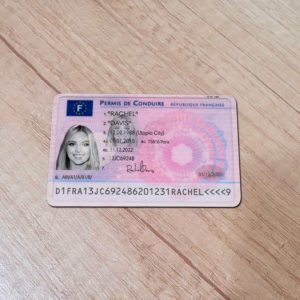 France Driver License template