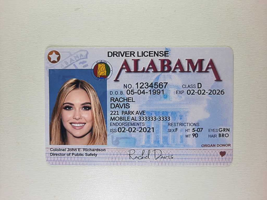 drivers license Alabama