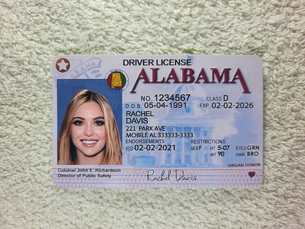 driver license Alabama