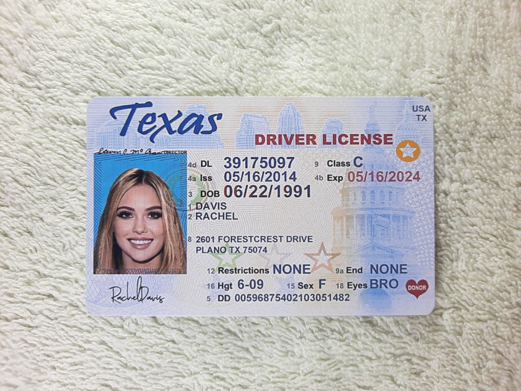 drivers license TX