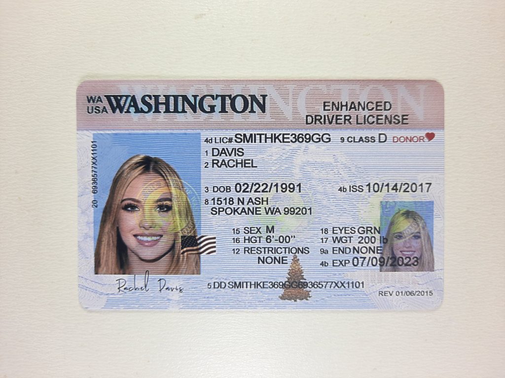 driver license Washington