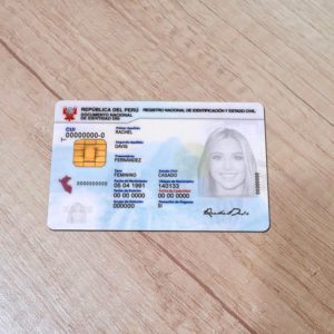 Peru Id template