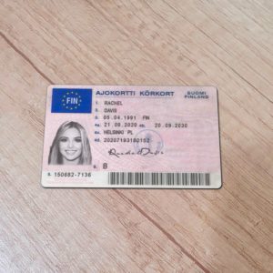 Finland Driver License template
