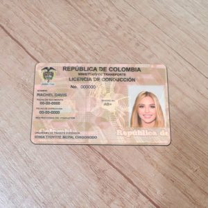 Columbia driver license template