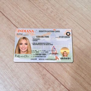 Indiana Id template