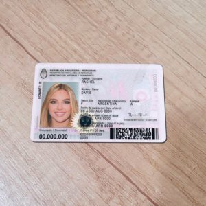 Argentina Id Card Template