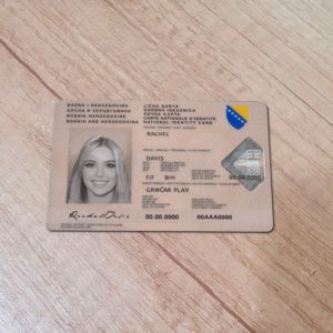 Bosnia and Herzegovina Id Card Template