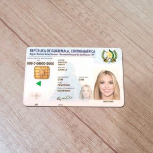 Guatemala Id Card Template