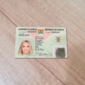 Kenya Id Card Template