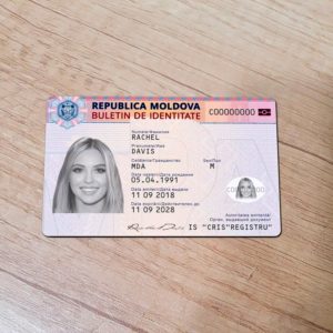 Moldova Id template