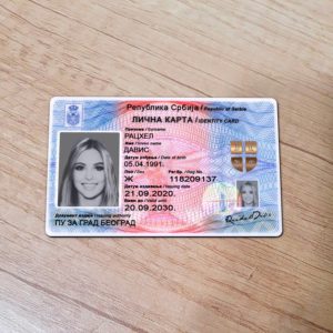 Serbia Id Card Template