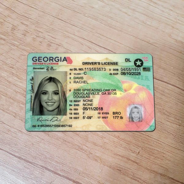 Georgia Driver License Template PSD – Editable Digital ID for Events ...