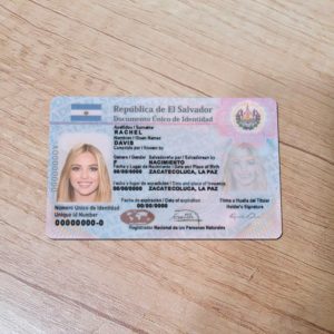 Salvador Id Card Template