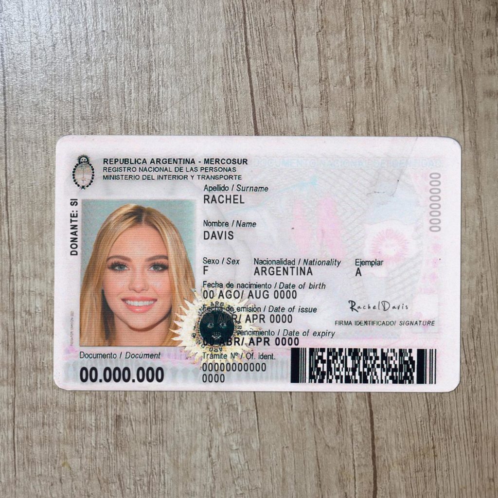Create Argentina Id Card Maker