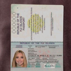 Fiji passport template