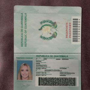Guatemala passport template