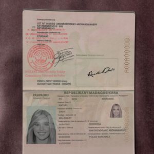 Madagascar passport template