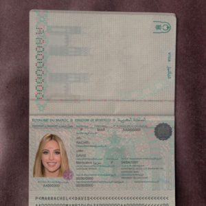 Marocco passport template